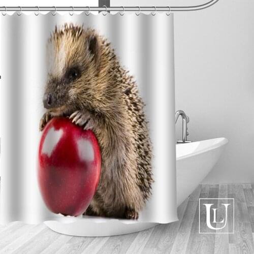 Custom Hedgehog Shower Curtain Top Selling Classic Popular Bath screens Polyester beautiful Home Bathroom curtain