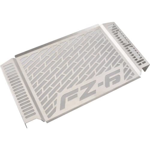 Motorcycle Radiator Guard Grille Protector Metal Cover Silver Black For For Yamaha FZ6 FZ 6 FAZER 2007-2010 Models