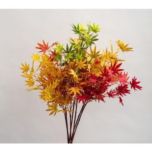 4 Fork Maple Leaf Simulation Plant Living Room Home Decoration Simulation Flower Simulation Tree Matching Materials