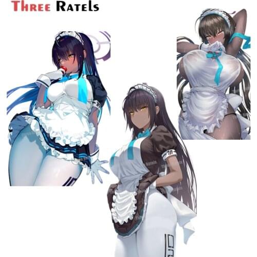 A574 Hentai Sexy Anime Girl Karin Blue Archive Funny Car Styling Auto SUV Vinyl Graphic Car Stickers Waterproof DIY Car Body