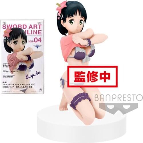 Bandai Sword Art Online Kirigaya Suguha Garage Kit Pvc Assembly Model Western Animiation Action Figure Kids Toys