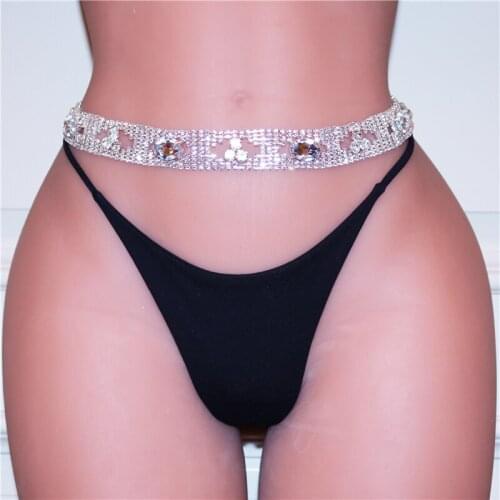 New Tennis Body Chain Waist Chain Belly Chains for Women Rhinestone Summer Beach Crystal Body sexy Accessories Jewelry Gifts