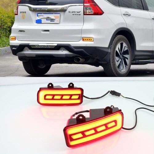 CSCSNL 1 Pair Car Light LED Rear Reflector bumper lamp Rear fog lamp driving brake light for Honda CR-V CRV 2015 2016