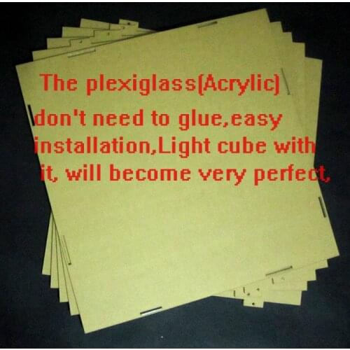 DIY 3D16 LED Light Cubeeds Acrylic Kits- note:cubeeds box only with the use of our 3d16 cubeeds,size is 38x38x h40 cm