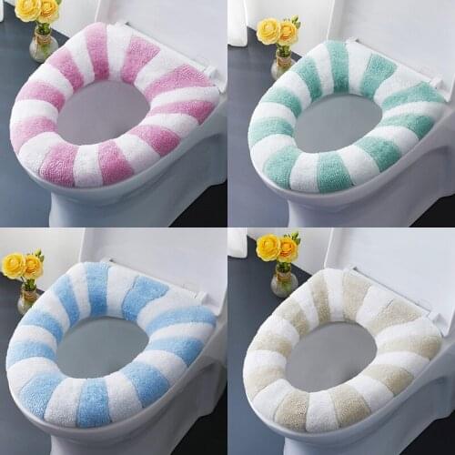 For Home Decor Closestool Mat Seat Case Toilet Lid Cover Accessories Universal Soft Warm Washable Toilet Seat Cover Mat Set