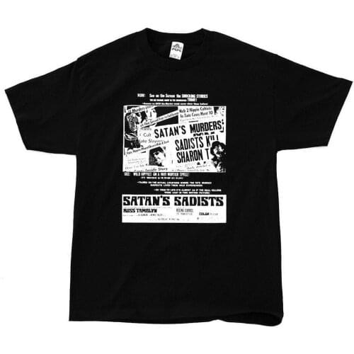 Satans Sadists Pre shrunk hand screened 100% cotton t shirt