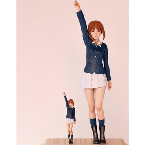 1/12 Scale Model Resin Kit Japanese Girl In Short Skirt Assembly Models Figure Resin Kit Model Colorless Self-Assembled Toy