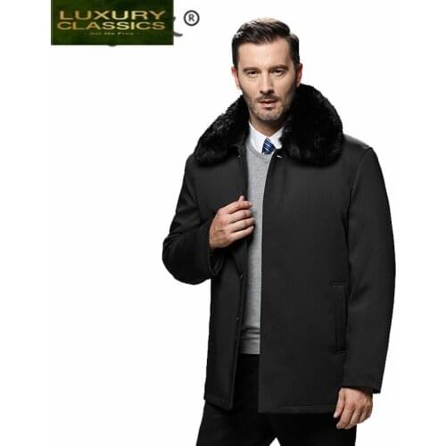 Mens Winter Plus Size Down Jacket+Fox Fur Collar 2021 Fashion Business Casual Duck Down Coat Men Thick Warm Casaco W1288