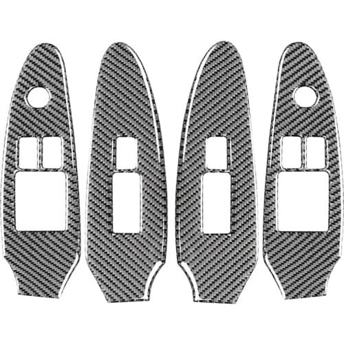 Door Window Lift Control Panel Cover Sticker for Nissan 370Z Basic Edition Modified Interior Car Accessories