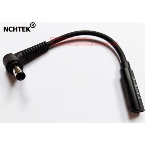 NCHTEK USB Type C Female to 90 Degree Angled DC 5.0*3.0mm Male PD Charging Power Adapter Cable For Laptop/Free Shipping/1PCS