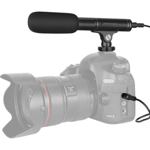 Neewer Camera Video Microphone Cardioid and Omnidirectional Condenser Mic for Canon Nikon Sony Panasonic Camera DSLR/iPhone