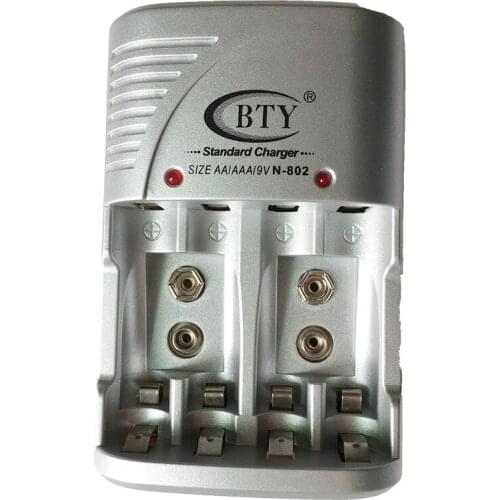 Ni-MH Ni-Cd AA AAA 9V 2.4V DC Rechargeable Battery Charger Standard batteries Charger (Eu/US plug)(not include battery)