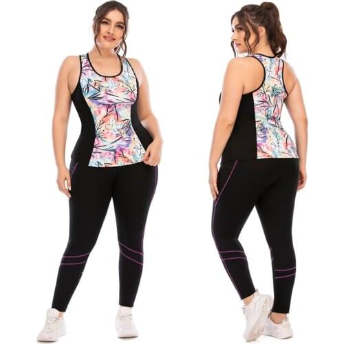 New Plus Size Women Yoga Tops Sexy Gym Sportswear Vest Fitness tight Sleeveless Tank clothing Running Quick Dry woman Yoga Pants