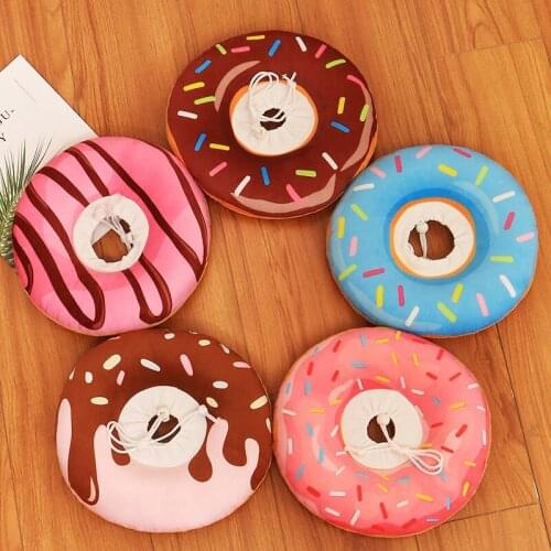 Pet Cat Dog Recovery Cone Adjustable Cotton Blends Neck Recover Printed Elizabeth Circle Pet Protection Collar