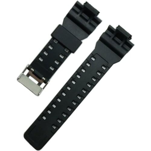 Resin Watch Band For g-shock Rubber Watchstrap Band Replacement Black Polished Buckle Convenient Watches Accessories