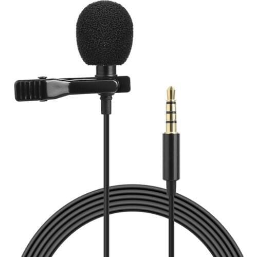 3M 1.5M Mini Portable Microphone Condenser Clip-on Lapel Lavalier Mic Wired Mikrofo/Microfon for Phone for Laptop Camera DV