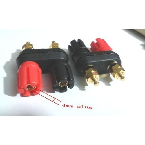 1000pcs gold plated Dual Insulated Binding Post 4mm Banana Jack connectors Selling