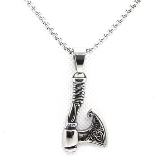 Rany&Roy Newest Axe Pendant 316L Stainless Steel Jewelry Punk Style Hatchet Pendant