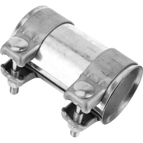 2.5in Exhaust Pipe Coupling Connector Double Clamp Tube Joiner Universal Accessory for Car parts