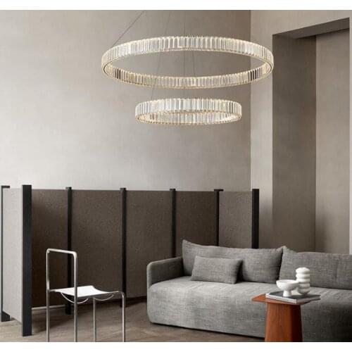 Modern K9 Crystal Round Shape Chandelier Elegant Hanging Pendant Lamptassel round Light Fixture Living Room kitchen Island
