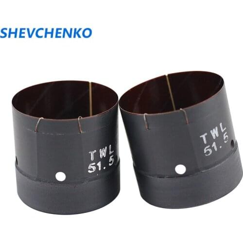 Glassfiber Coil 51.5mm Bass Voice Coil 6-8OHM Copper Wire Woofer For Bass Speaker Accessorie 350W-450W 2 Layers 2pcs