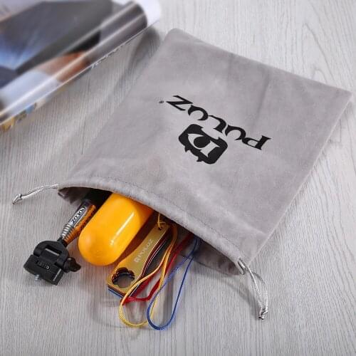 For GoPro Accessories Storage Bag Receive Bag Soft Flannel Pouch Bag For Gopro hero 4 3+ 2 1 for Xiaomi for SJCAM