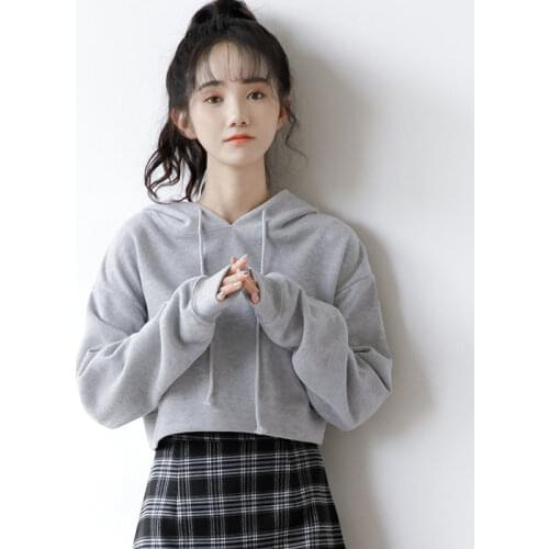 Spring Autumn Style Womens Hoodies Embroidery Hooded Collar Long Sleeve Patchwork Korean Loose Sweatshirts AA4180