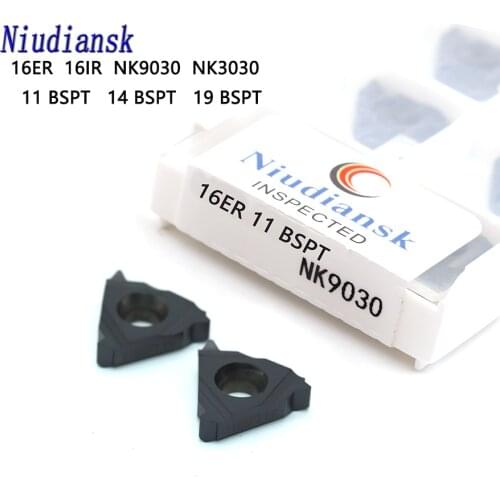 16ER 11BSPT 14BSPT NK3030 16IR 19BSPT NK9030 high quality carbide inserts Thread Turning cutting tool CNC Lathe turning inserts
