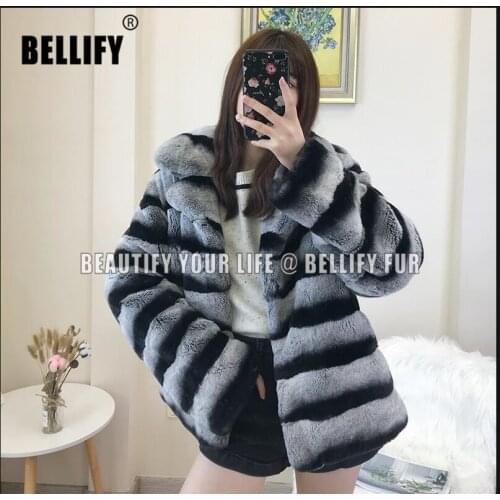 Real Fur Winter Jacket Women Collar Short Thick Warm Winter Women Rex Rabbit Coat Real Natural Fur Coats
