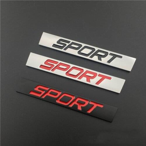 10pcs/lot 3D Car Decorative Metal SPORT Car Sticker Emblem Badge for Toyota Honda Volkswagen Audi