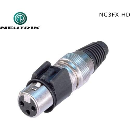 NEUTRIK NC3FX-HD 3-core 3-Pole waterproof Cannon XLR Connector female "Heavy duty" cable connector for outdoor use
