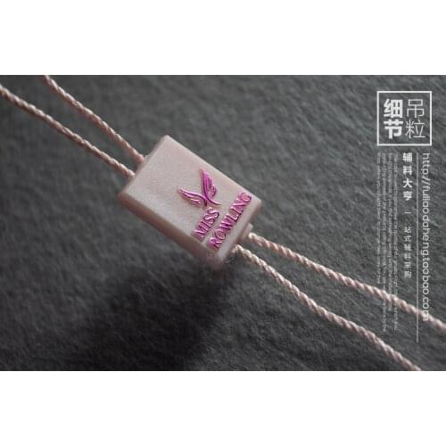 500PCS STRING SEAL /Miss Rowling high-grade clothes seal/ plastic seal tag/string lock /string hang tag/STRING SEAL