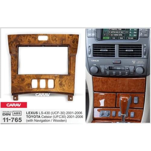CARAV 11-765 Top Quality Radio Fascia for LEXUS LS-430 (UCF30) for TOYOTA Celsior Stereo Fascia Dash CD Trim Installation Kit