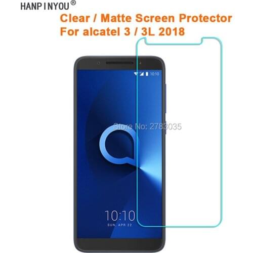 For Alcatel 3 / 3L 2018 5.5" Clear Glossy /Anti-Glare Matte Screen Protector Protective Film Guard (Not Tempered Glass)