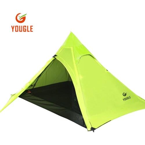 20D Double Layer 3 Men Three Person Backpacking Tent 3 Season For Camping Hiking Trekking Travelling Ultralight Silicone Coated