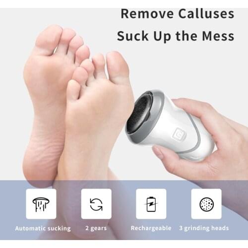 Electric Foot File Grinder Dead Skin Callus Remover for Foot Pedicure Tools Feet Care for Hard Cracked Foot Files Clean Tools