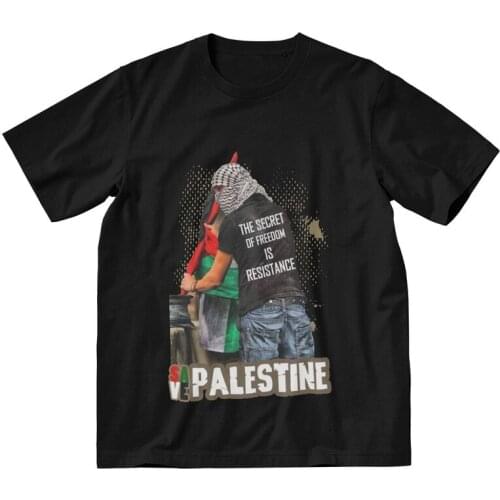 Vintage Fashion Free Palestine T-Shirts Men Streetwear T Shirt Short Sleeve Save Palestinian Tshirt Cotton Tees Top Gift Clothes
