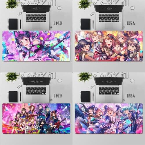 Gaming Mouse Pad Large Mouse Pad PC Gamer Computer Mouse Mat Big Mousepad Keyboard Desk Mat Roselia BanG Dream XXL Mause Pad