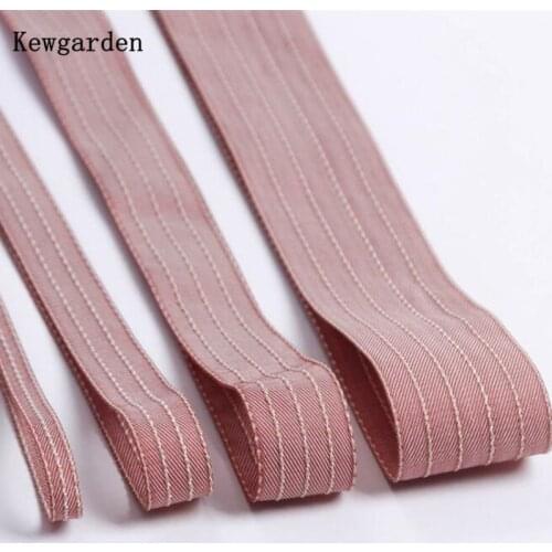 Kewgarden Handmade Crafts DIY Hair Bow Flower Gift Packing Dots Stripe Grosgrain Ribbon 1-1/2" 1" 10mm 25mm 38mm 10 Yards