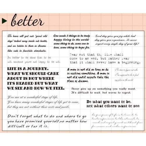 Better transparent Clear Silicone Stamp/Seal for DIY scrapbooking/photo album Decorative clear stamp M1088