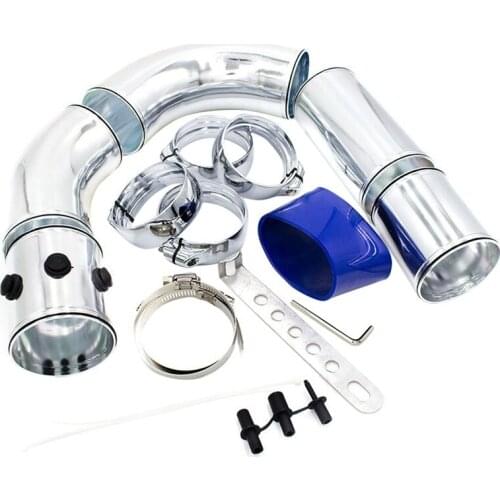 Aluminum air cleaner combination kit, turbocharger cold / heat pipe inlet exchanger, 76mm