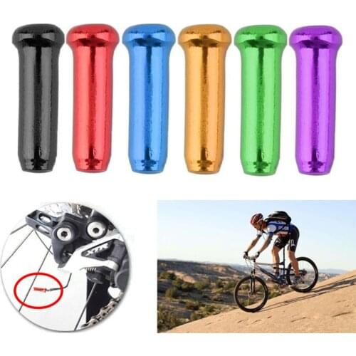 Aluminum Alloy Bike Bicycle Brake Shifter Inner Cable Tips Wire End Cap Crimps