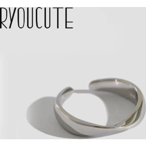 New Trendy Personality Punk Twist Chains Rings For Women Lady Resizable Size Rings Party Jewelry Charm Gifts 2021