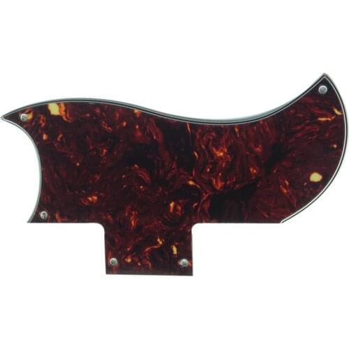 Pleroo Custom Guitar pickgaurd - For 61 SG Guitar Pickguard Scratch Plate , 3 Ply Brown Tortoise