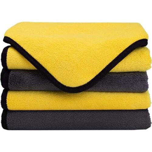 5 Pcs Extra Thick Micro Fibers Towels Super Absorbent Microfiber Towels for Cars Reusable Cleaning Cloth Dust Cloth