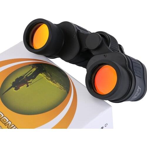 Handheld Hiking 60x60 Binoculars High Clear Weak Light Night-vision Telescope for Outdoor Camping Equipment Survival Kit