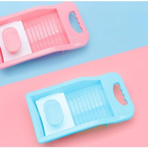Durable Washboard Household Scrubboards Anti-slip Socks Washboard PP material Washtub Clothes Hand-held Clothes Cleaning Tools