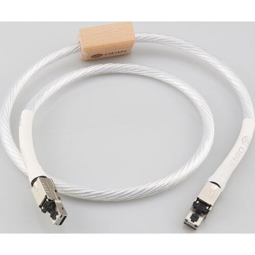 Nordost ODIN Ethernet Cable Cat8 Speed Lan Cable RJ45 Network Patch Cable with high purity silver plated conductor