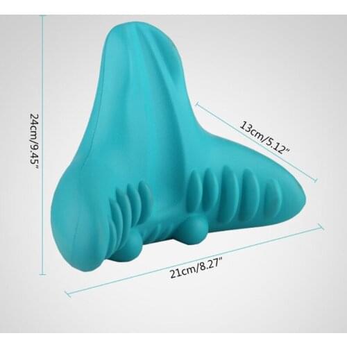 Q1FB Neck Stretcher Cervical Pillow Portable Gravity Acupressure Massage Trigger Point Cushion Pain Relief Shoulder Relaxer