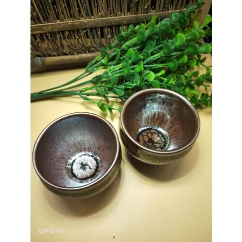 Building station tea cup ceramic single tea bowl restaurant office water cup handicraft matching cup